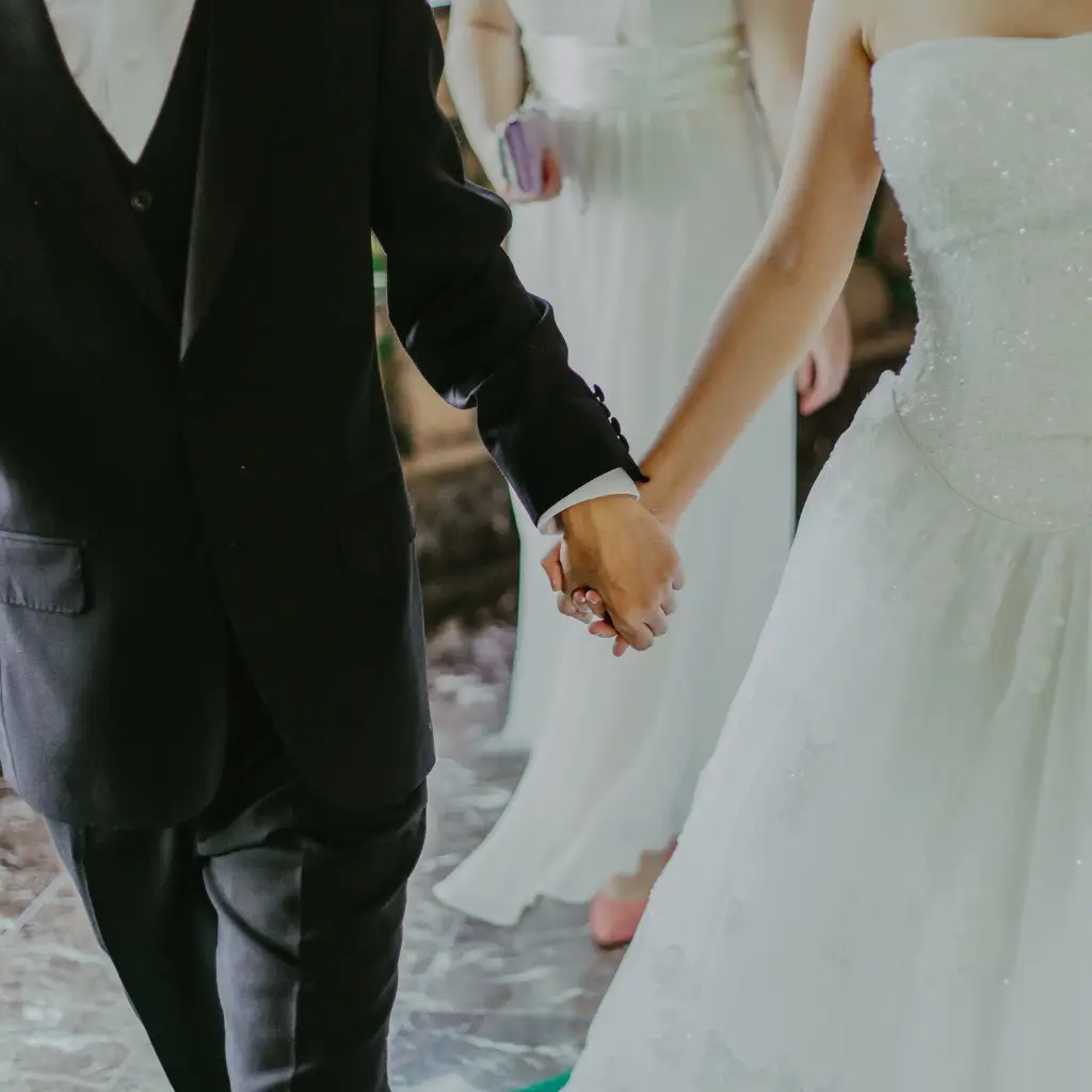 An image of a couple, who have used a deed poll to change their names after marriage.